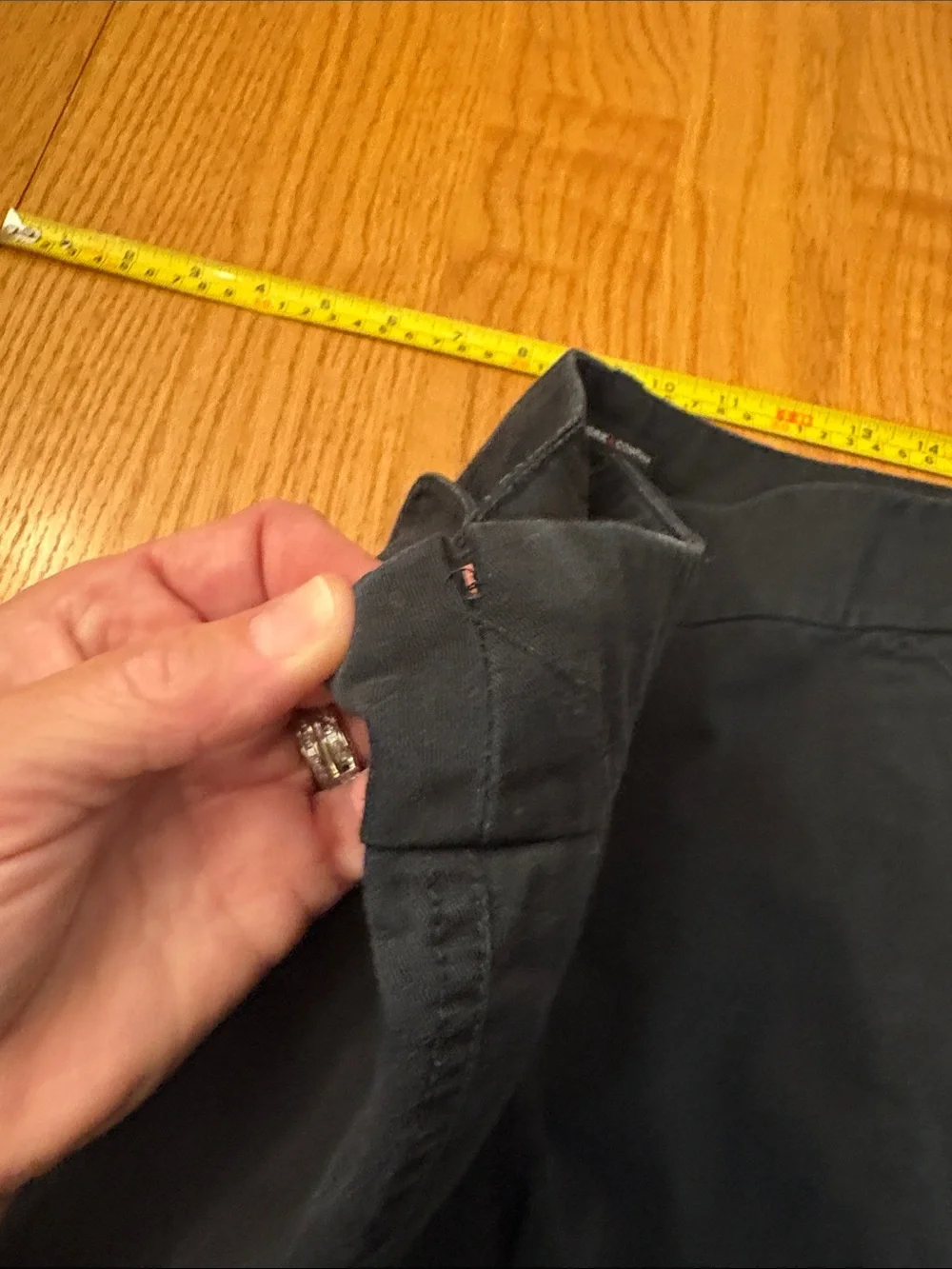 New York & Company Black Drawstring Hem Joggers